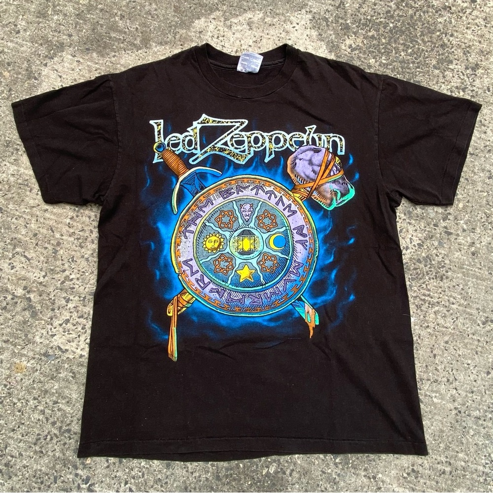 Vintage 90s Led Zeppelin Graphic band tee